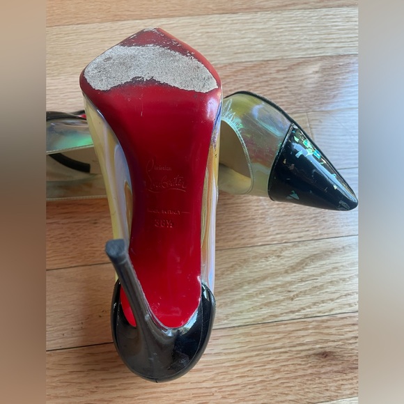 Christian Louboutin Iridescent Debout PVC Pumps Size 38.5 - Picture 4 of 7